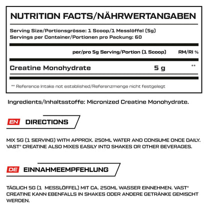 VAST Creatine Ultra Pure
